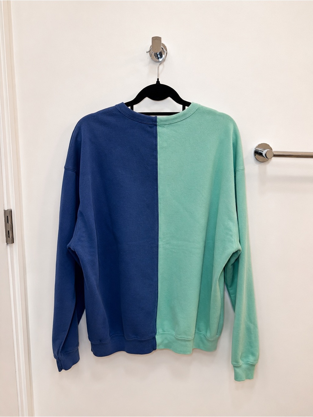Niagara/New York Two-Tone Crewneck Sweatshirt - Mint & Blue - Picture 2 of 2